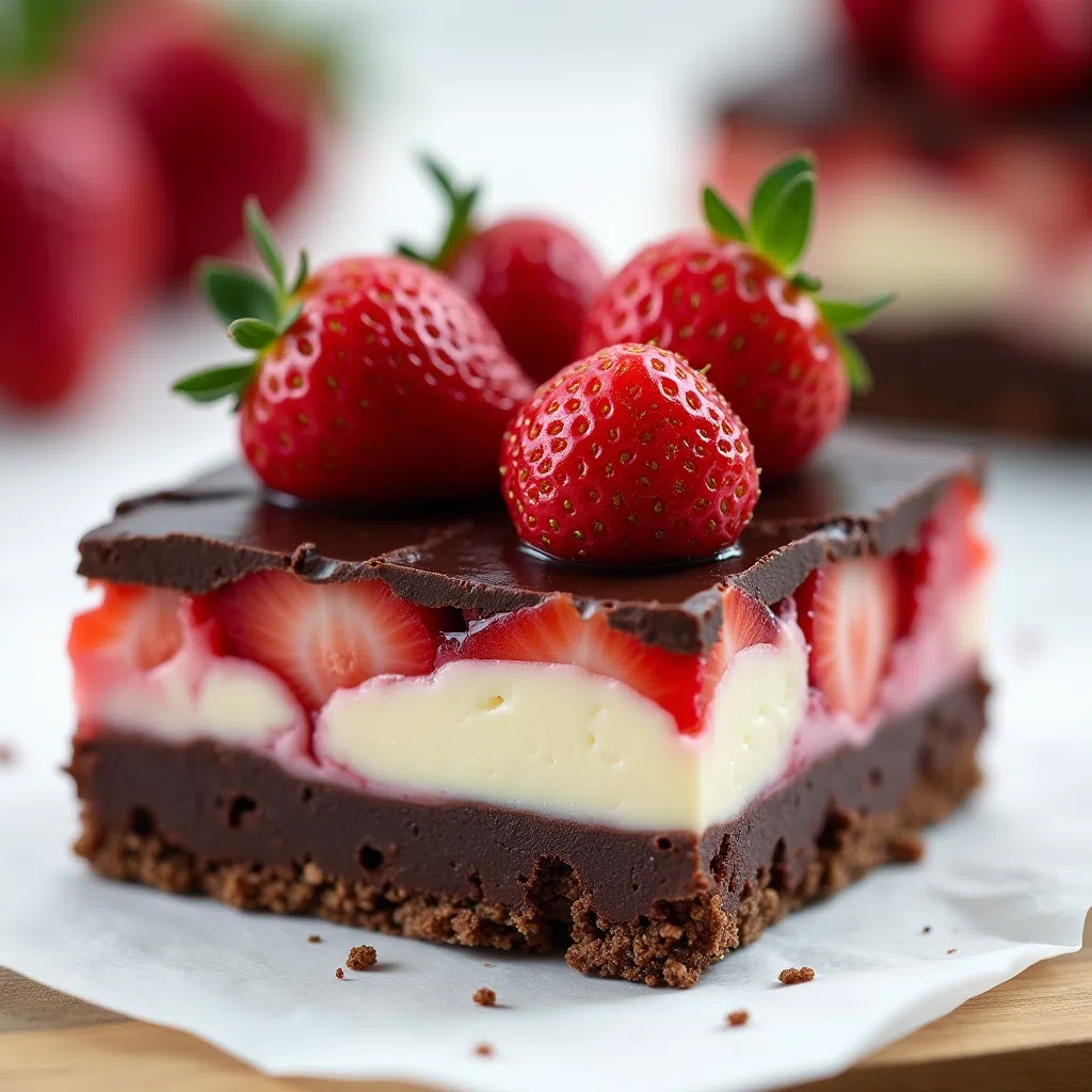 Decadent strawberry brownies recipe fant