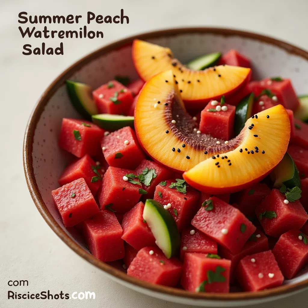 Peach Watermelon Salad