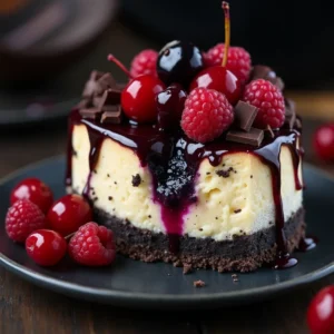 Black Forest Cheesecake Symphony: A Decadent Dessert Masterpiece