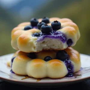 Blueberry Fluffy Cottage Cheese Cloud Bread: Light, Sweet & Protein-Packed