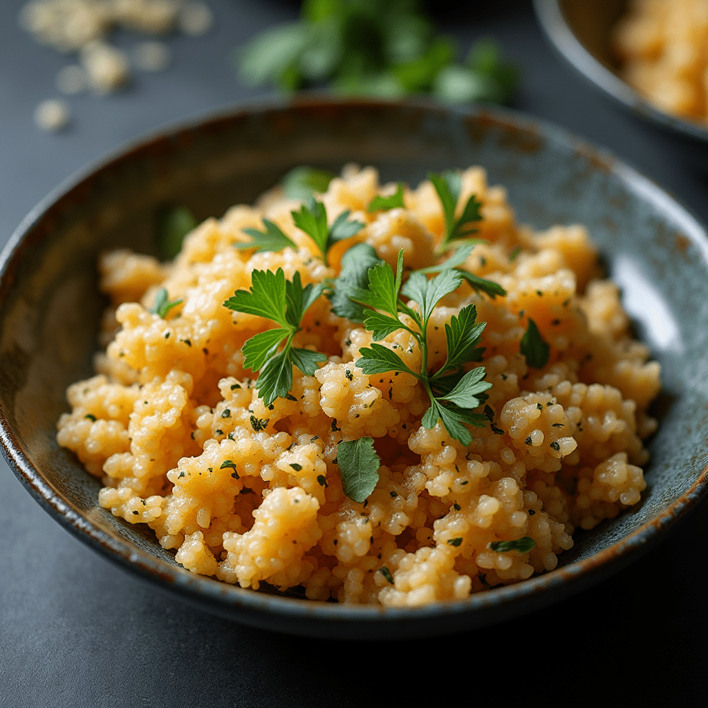 Cauliflower rice bow