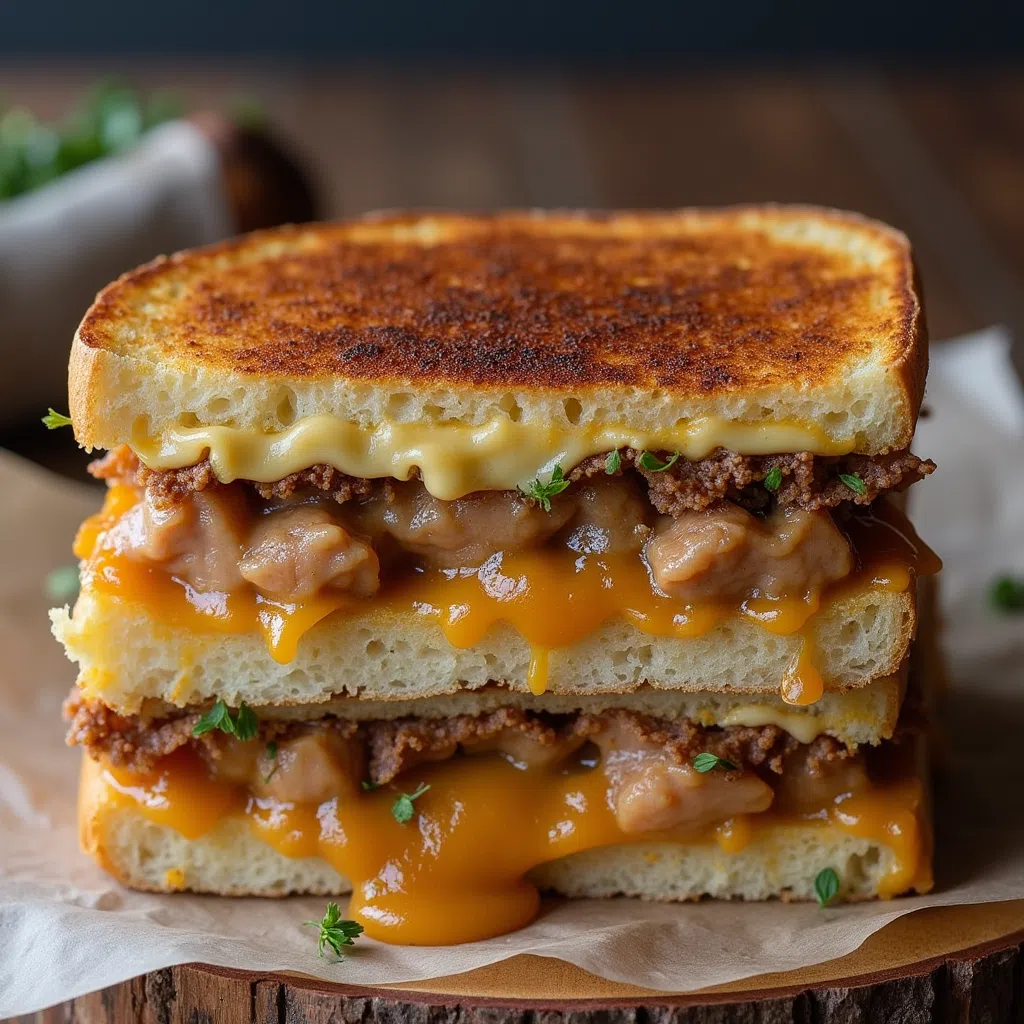 Chicken avocado melt sandwic