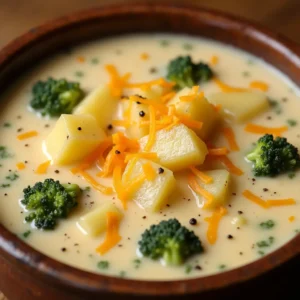 Ultimate Crock Pot Potato Broccoli Cheddar Soup: Creamy & Easy Comfort