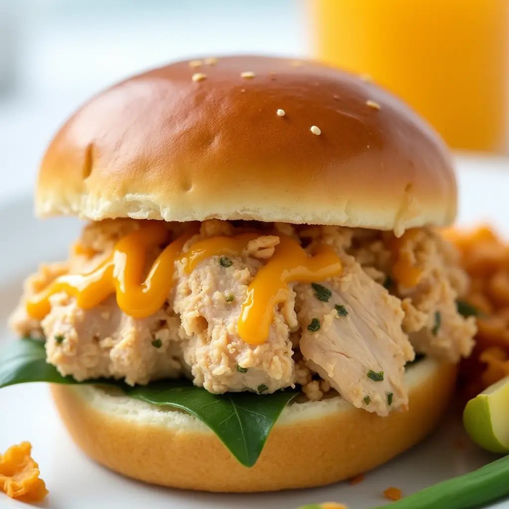Crock pot ranch chicken sandwiches