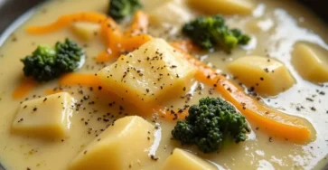 Crock Pot Potato Broccoli Cheddar Soup