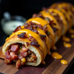 Garlic Butter Bacon Cheeseburger Rollups: Easy & Irresistible