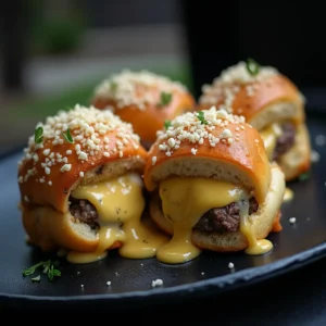 Irresistible Garlic Parmesan Cheeseburger Bombs: Your New Favorite Party Snack!