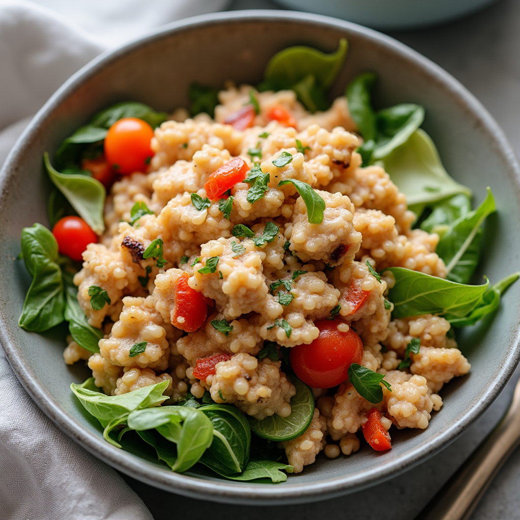Greek chicken bowls