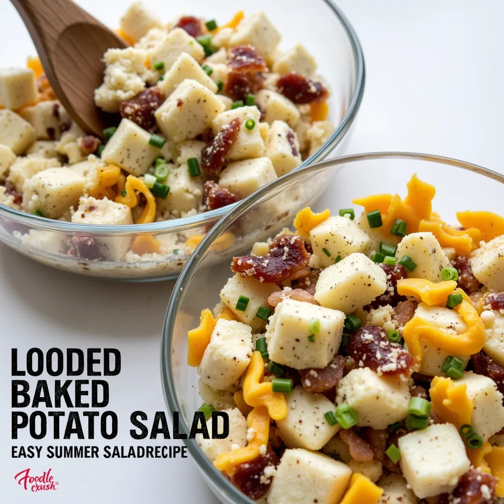 Loaded potato salad (a baked potato salad