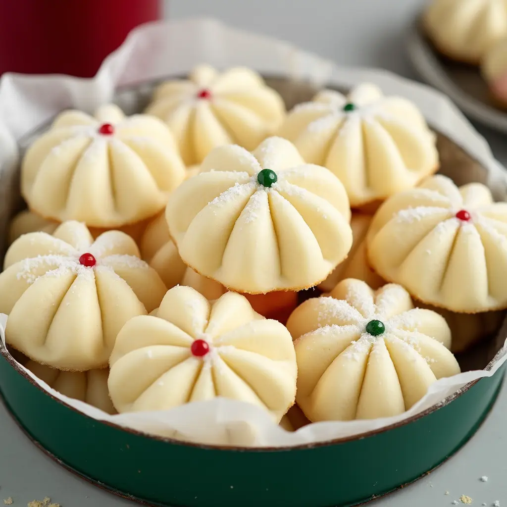Whipped shortbread cookies