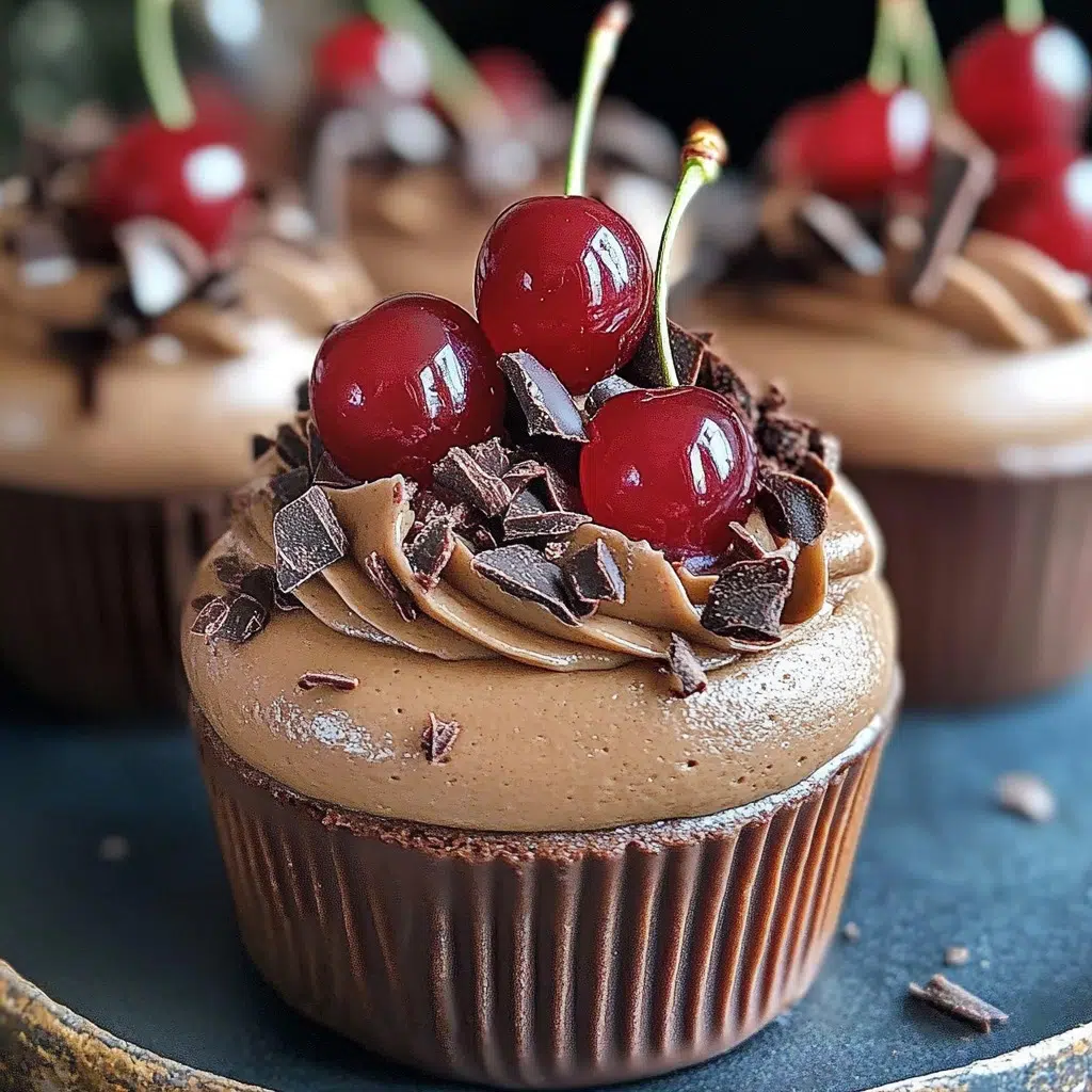 Cherry Chocolate Mousse Cups