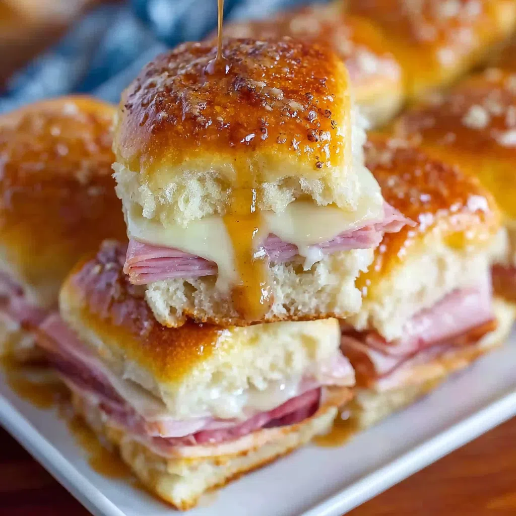 Ham Cheese Sliders on Hawaiian Rolls