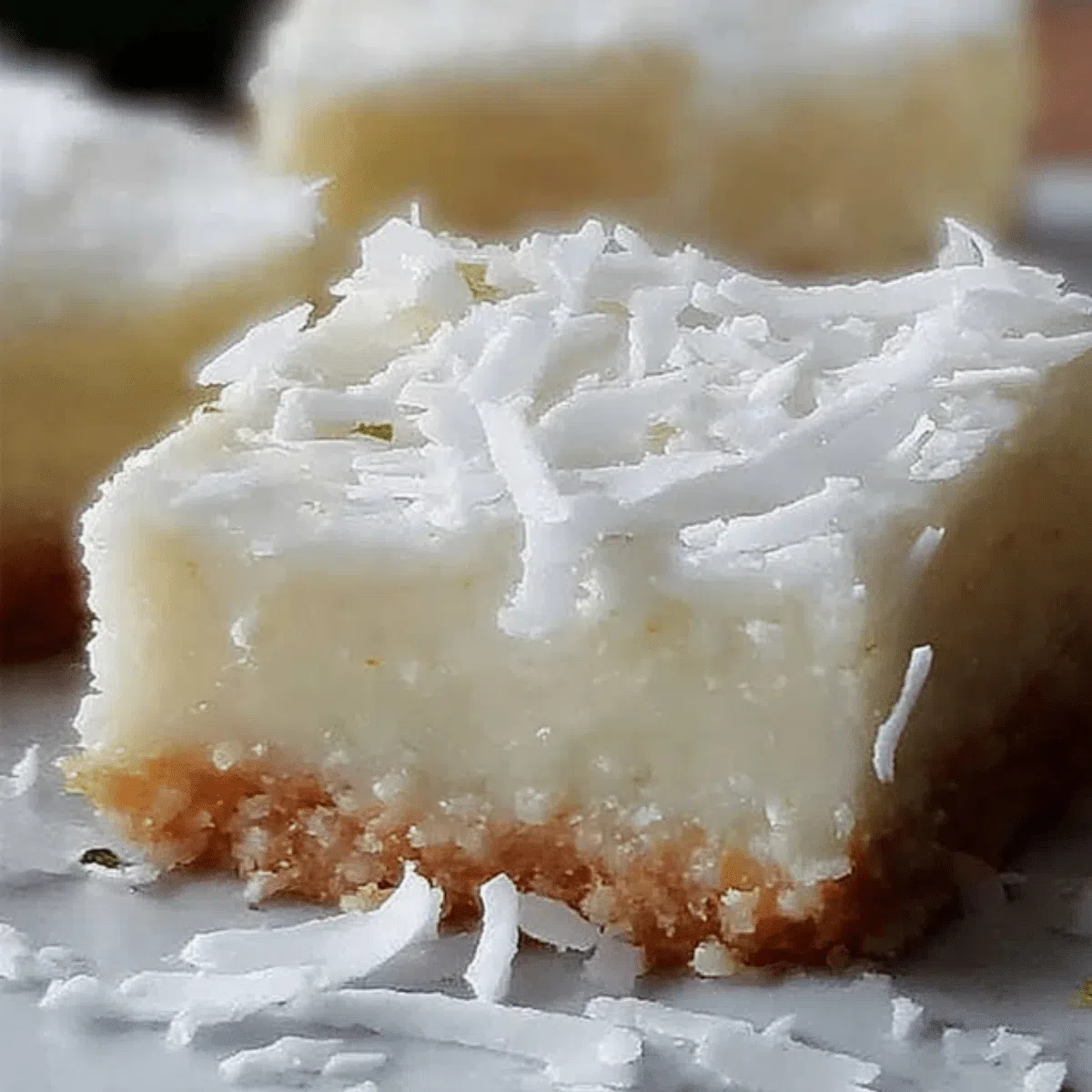 Vibrant coconut lime bars, an easy tropical dessert.