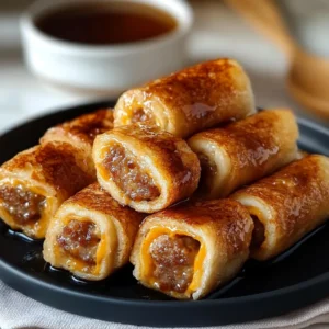 Savory & Sweet: Easy French Toast Roll Ups with Sausage Links