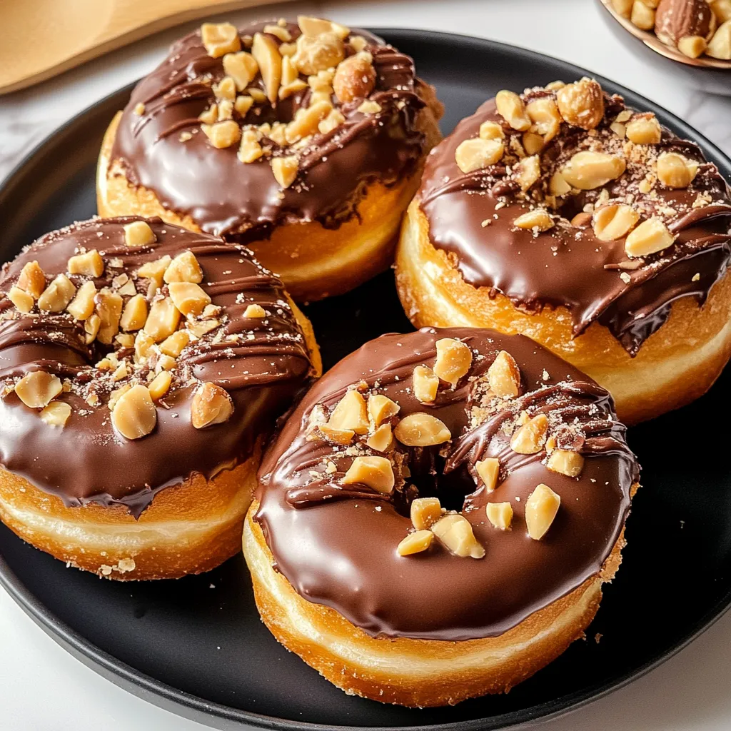 Decadent peanut butter Reese’s donut sandwich