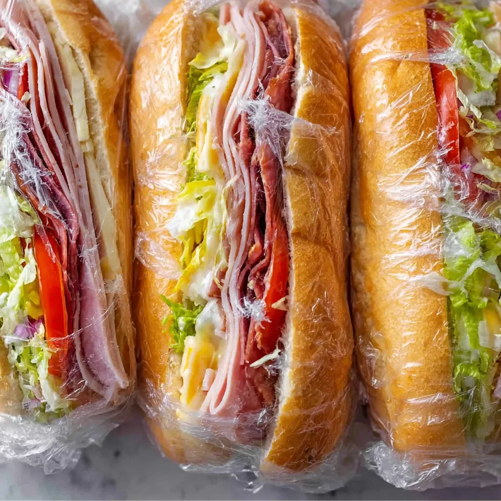 Legendary homemade honey roast ham sub, Kmart-inspired.