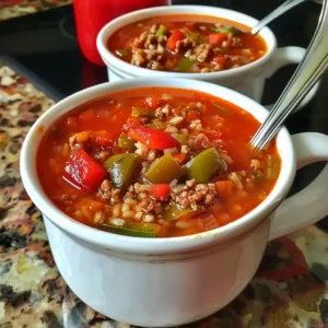 Stuffed Bell Pepper Soup: A Hearty One-Pot Meal (Clara's Recipes)