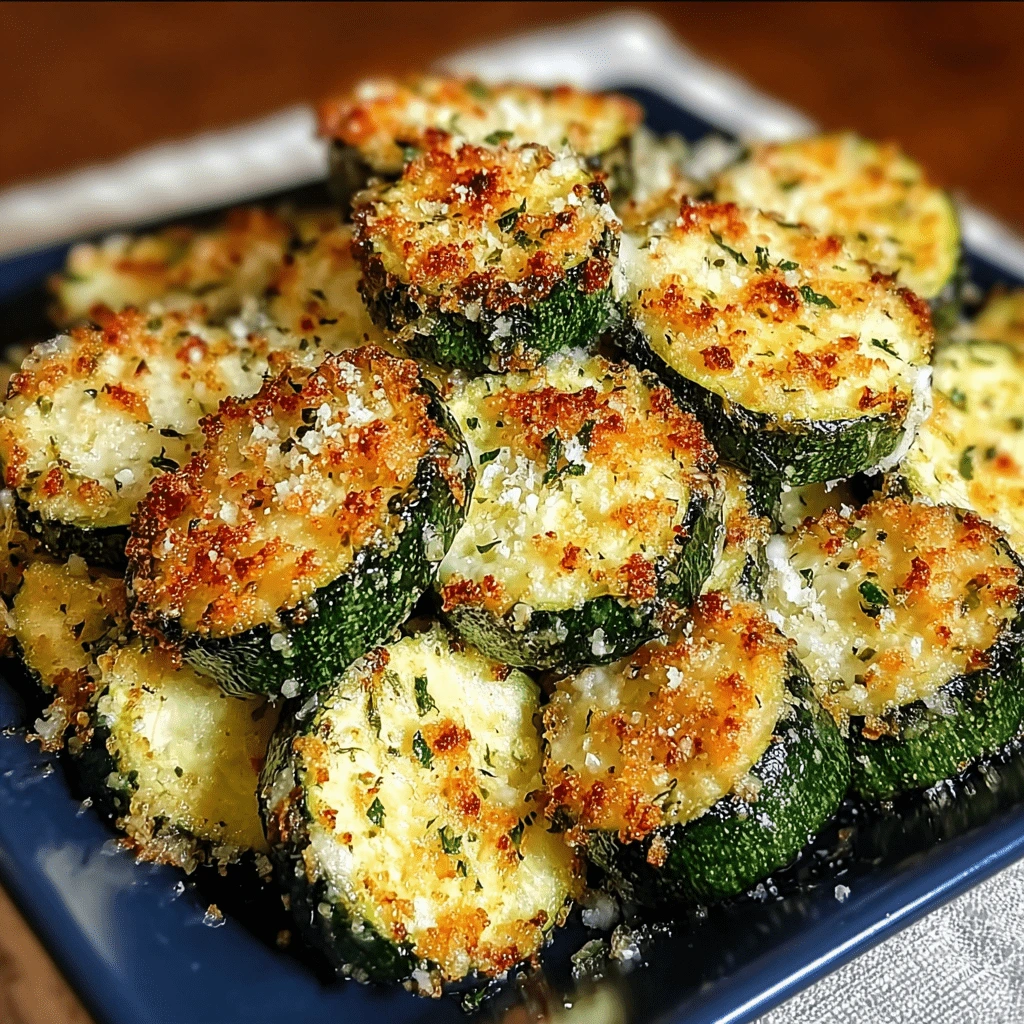 Crispy air fryer zucchini with parmesan