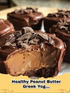 Healthy Peanut Butter Greek Yogurt Chocolate Mousse Bites: Guilt-Free & Delicious!