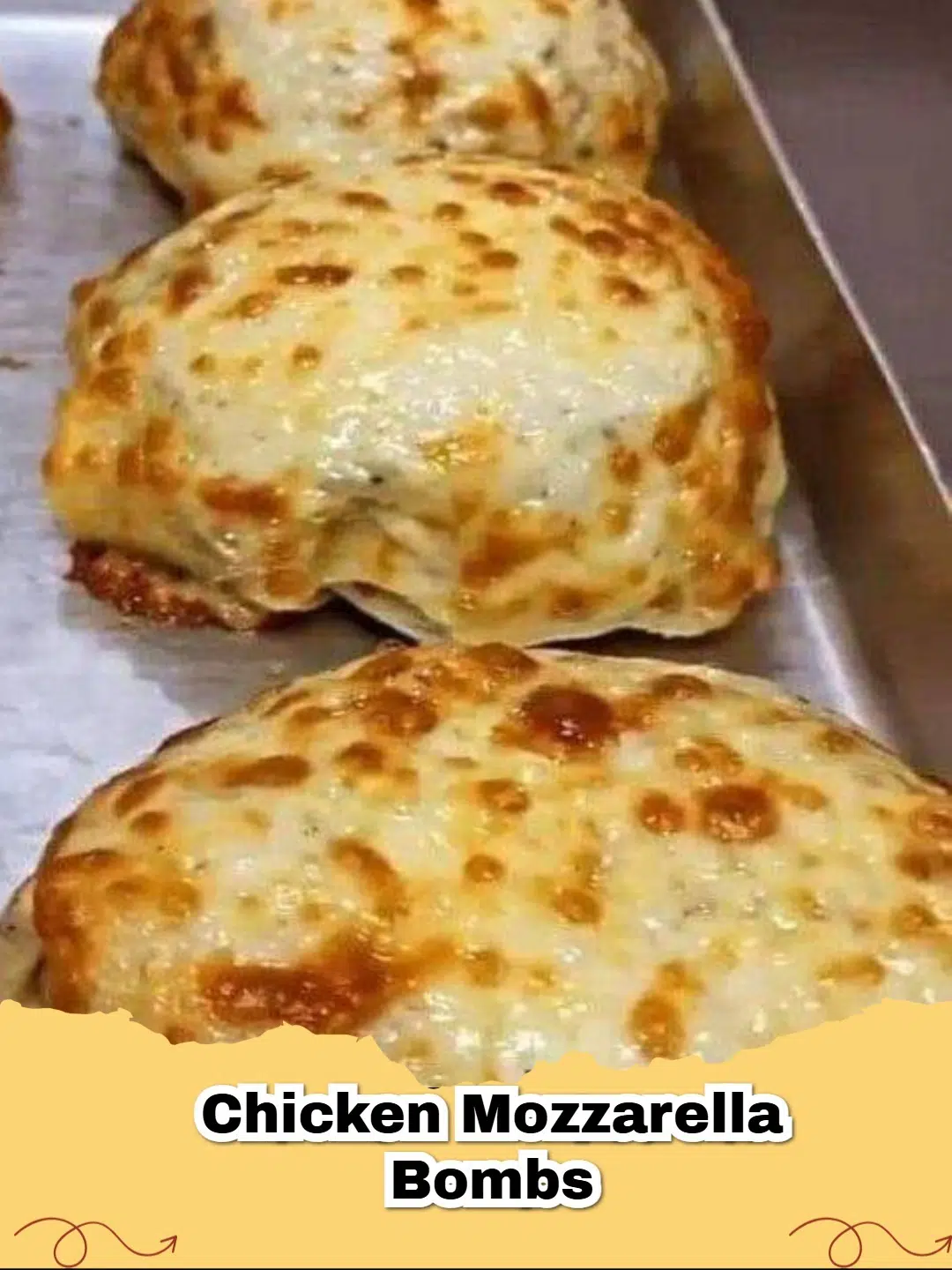 Plate of golden-brown high protein chicken mozzarella bombs garnished with fresh parsley.