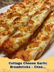 Crispy & Easy: 3-Ingredient Cottage Cheese Garlic Breadsticks (High-Protein!)
