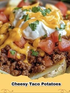Cheesy Ground Beef Taco Potatoes: Your Ultimate Weeknight Fiesta!