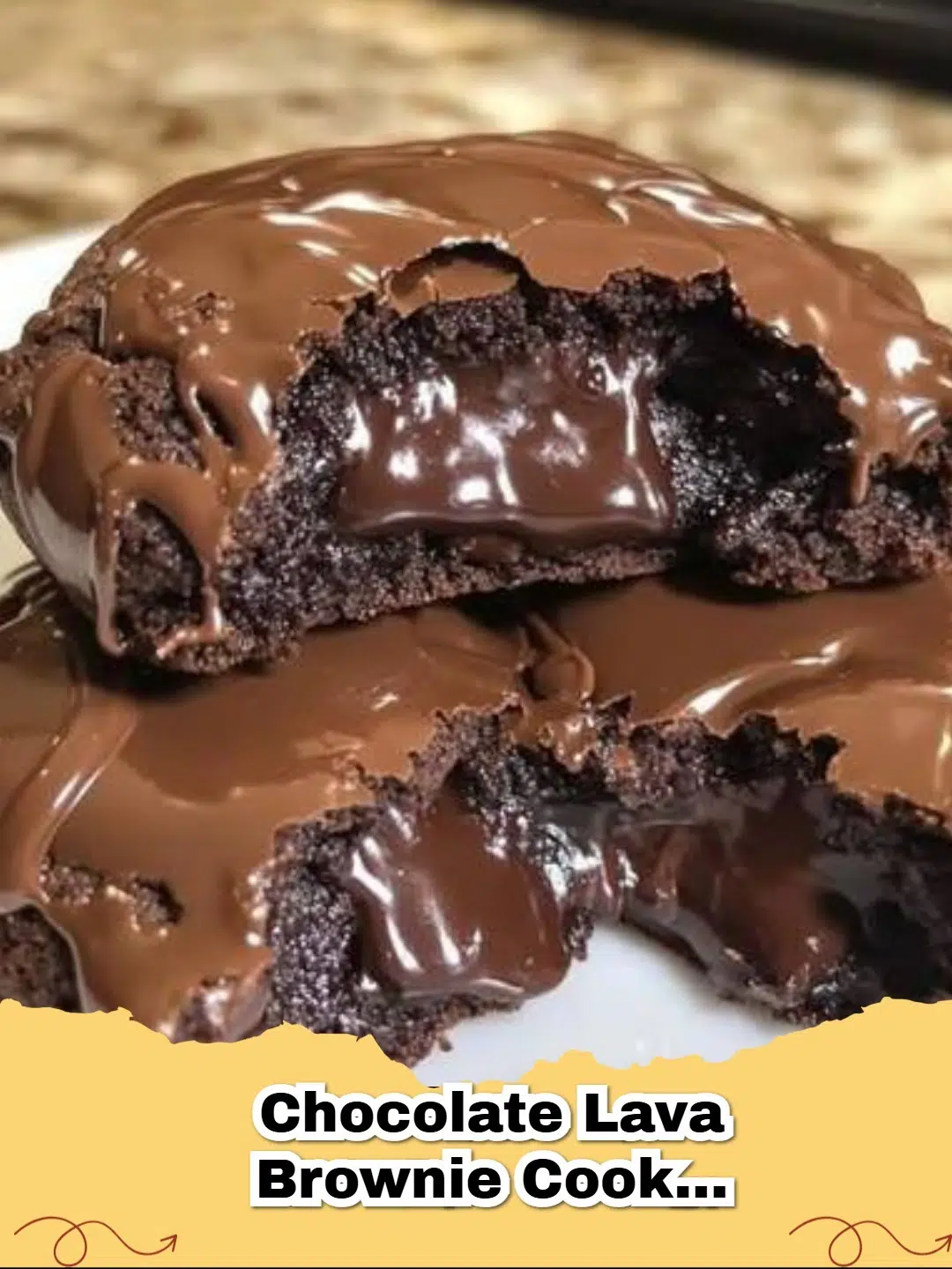 Decadent chocolate lava brownie cookies with gooey centers, perfect for a sweet treat.