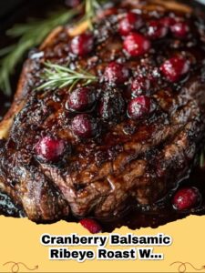 Cranberry Balsamic Ribeye Roast with Sweet Potatoes: Your Ultimate Holiday Centerpiece