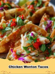 Crispy Chicken Wonton Tacos: A Quick & Flavorful Weeknight Delight!