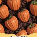 A platter of easy chocolate covered pumpkin patch strawberries with cookie crumb 'dirt'