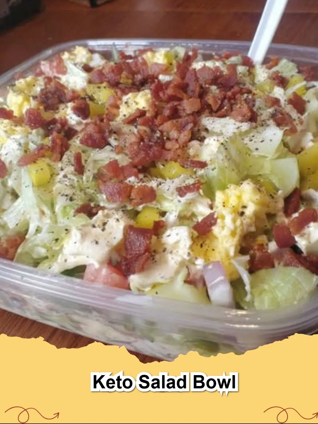 A colorful and fresh Keto Salad Bowl with chicken, avocado, and mixed greens, perfect for a low-carb meal.