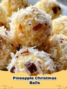 Festive No-Bake Pineapple Coconut Christmas Balls: Your Easy Holiday Treat!