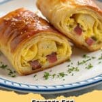 Delicious and easy-to-make Sausage Egg Breakfast Roll-Ups, perfect for a quick morning meal or meal prepping ahead of time.