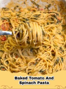Irresistible Vegan Baked Tomato and Spinach Pasta: Easy & Creamy!