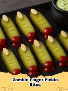 Ghoulishly Good: Spooktacular Zombie Finger Pickle Bites for Halloween!