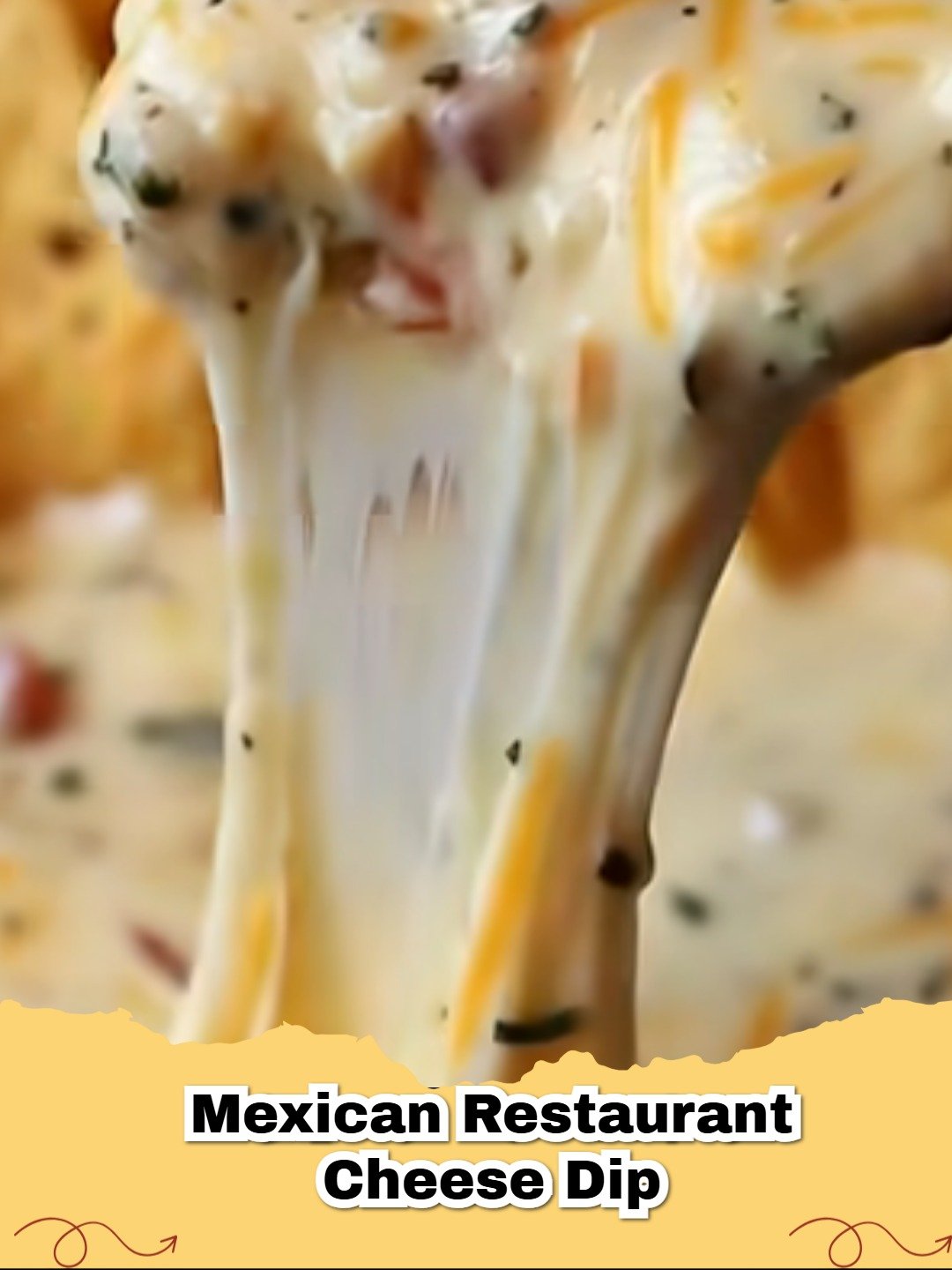 Creamy Mexican Restaurant Cheese Dip (Queso Blanco) in a white bowl with tortilla chips.