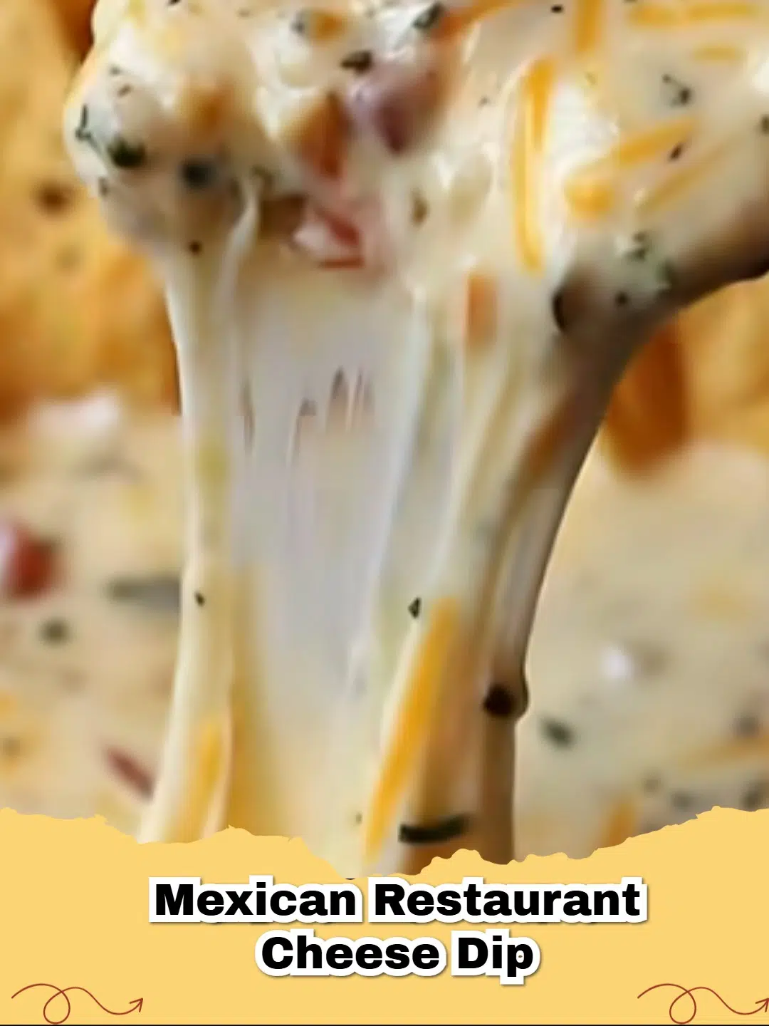 Creamy Mexican Restaurant Cheese Dip (Queso Blanco) in a white bowl with tortilla chips.