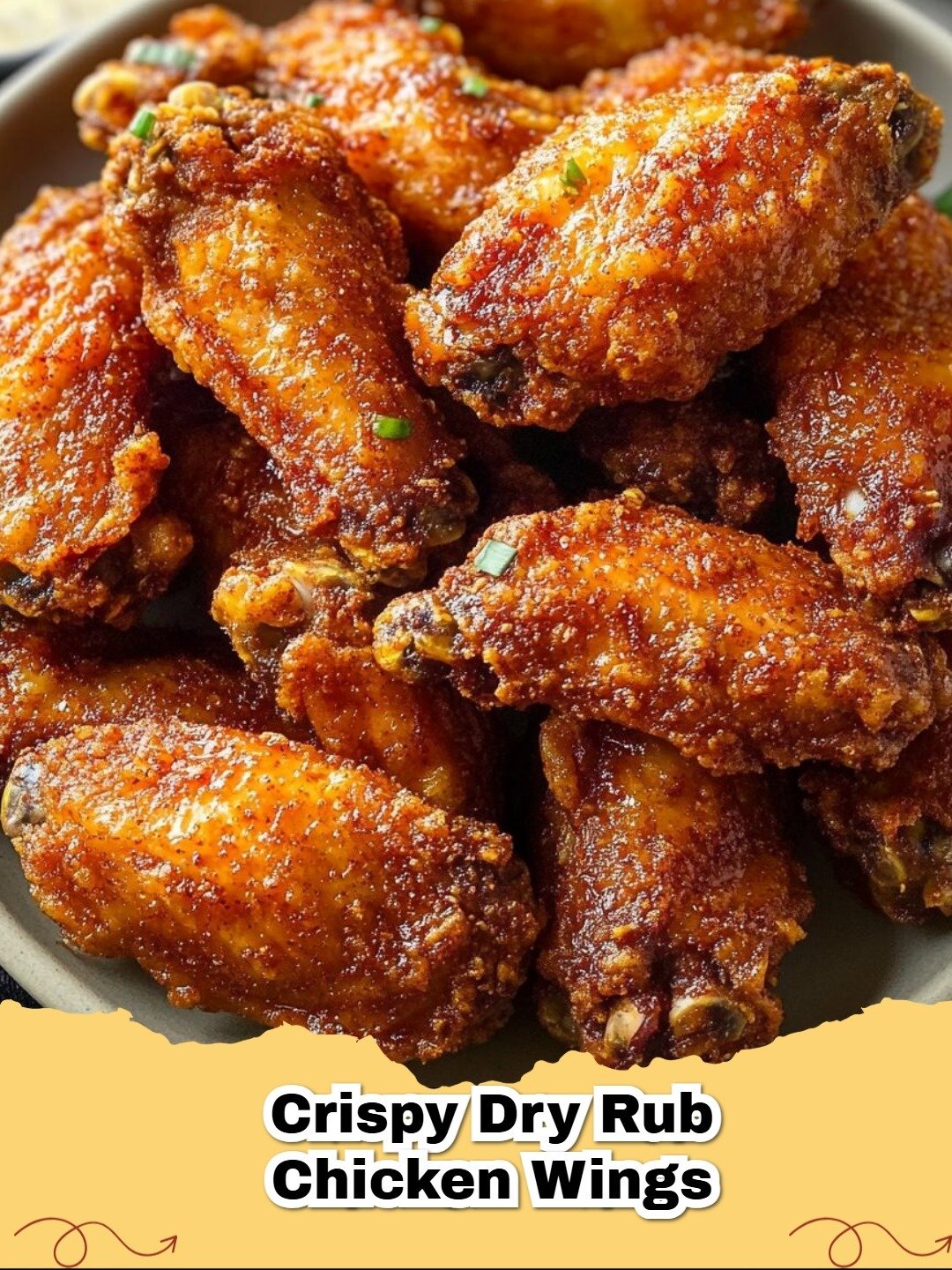 Crispy Dry Rub Chicken Wings: Perfectly Baked or Air Fried with a Flavorful Seasoning