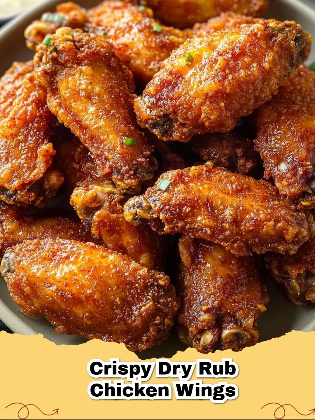 Crispy Dry Rub Chicken Wings: Perfectly Baked or Air Fried with a Flavorful Seasoning