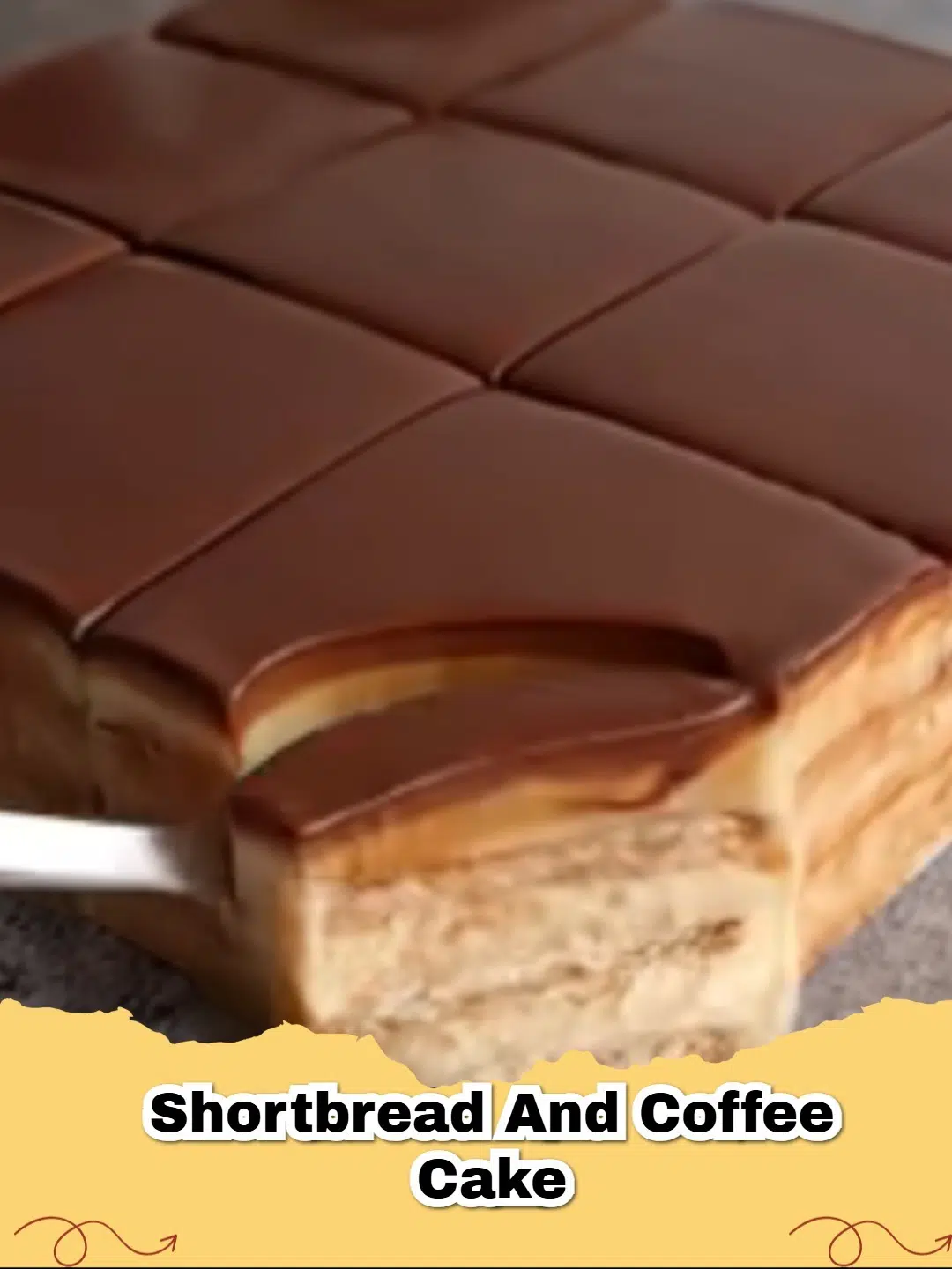 Slice of delicious Shortbread Coffee Cake with streusel topping and a buttery crust, perfect for breakfast or dessert.