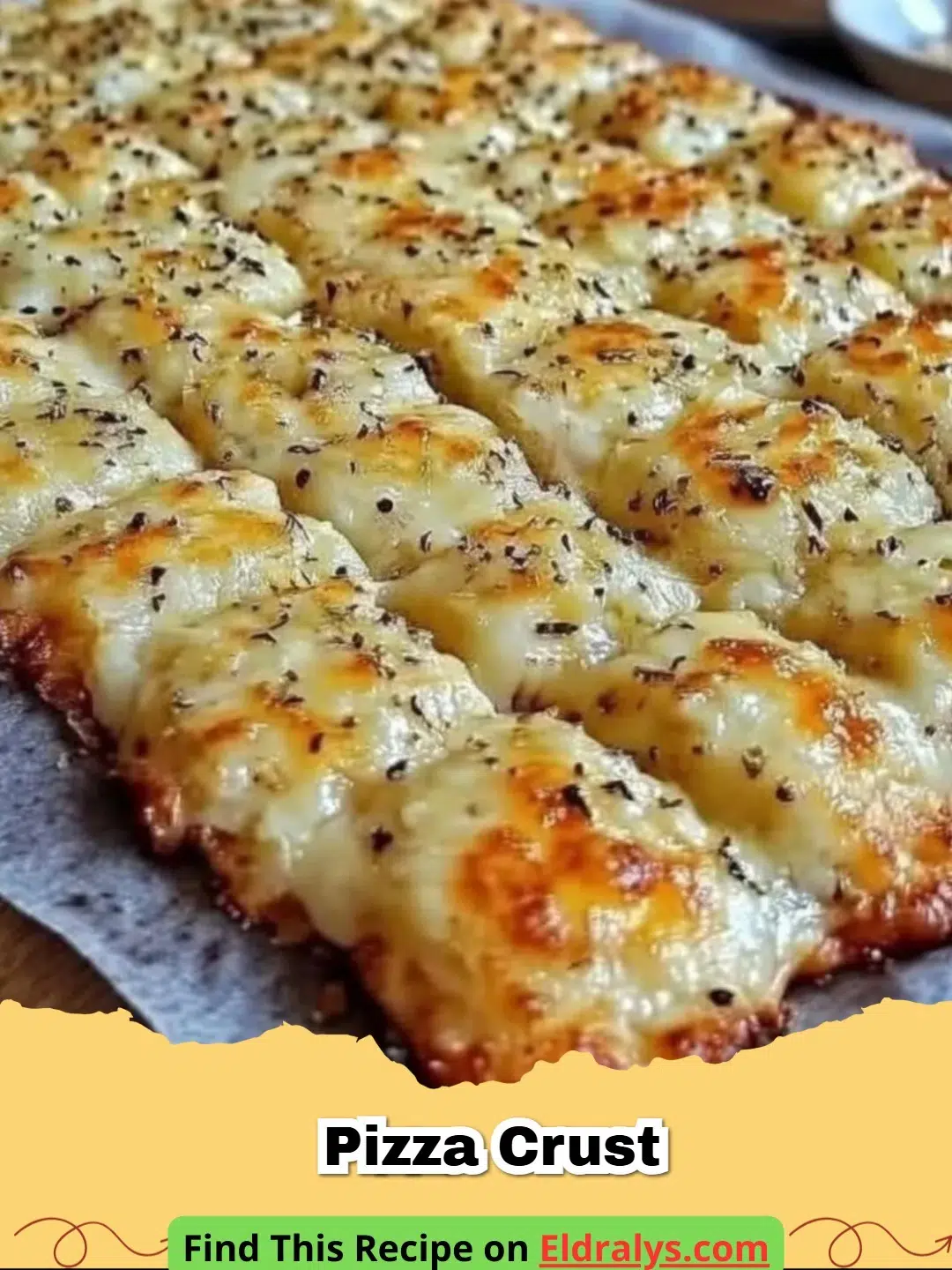 Golden brown cheesy bread recipe with mozzarella and parmesan and fresh herbs