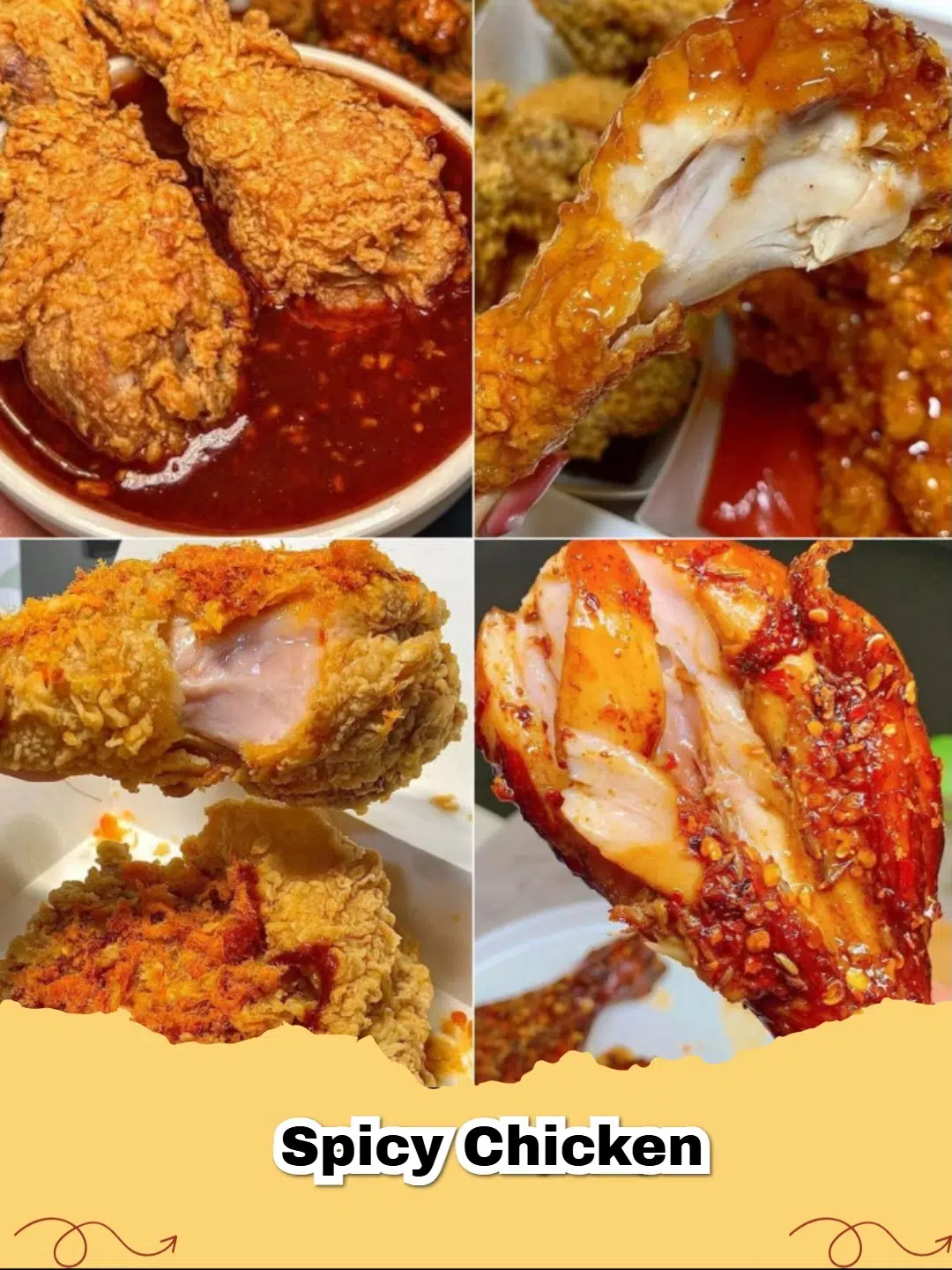 A close up of glazed honey sriracha spicy chicken garnished with sesame seeds