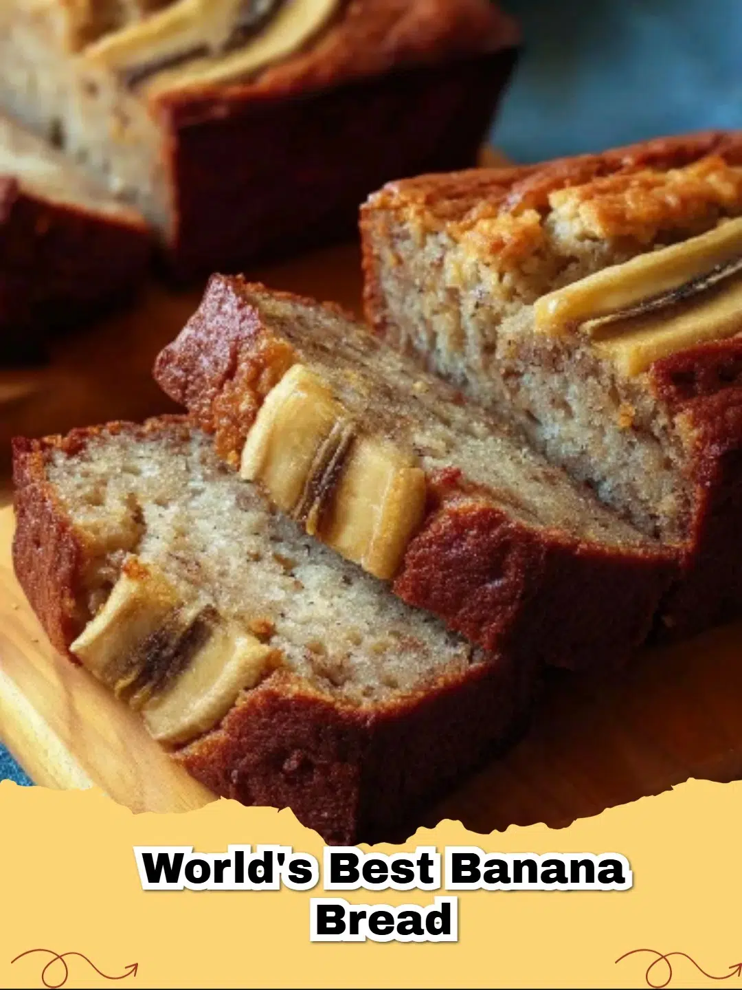 A delicious slice of the world's best banana nut bread with walnuts, ready to eat.