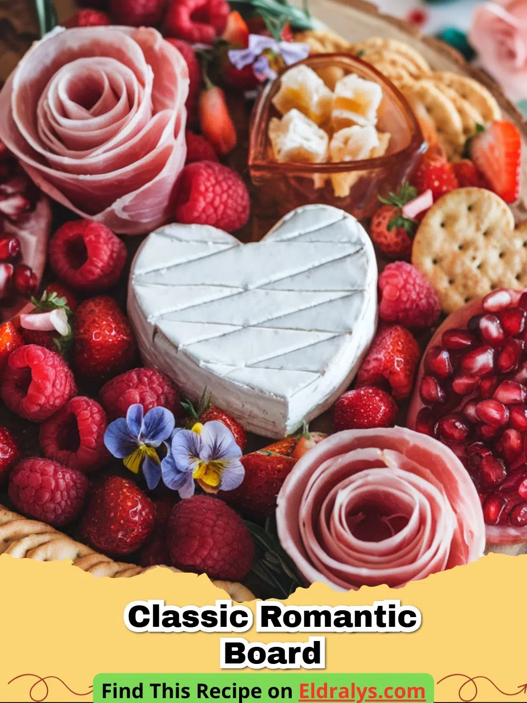 A beautifully arranged Classic Romantic Board for a date night.