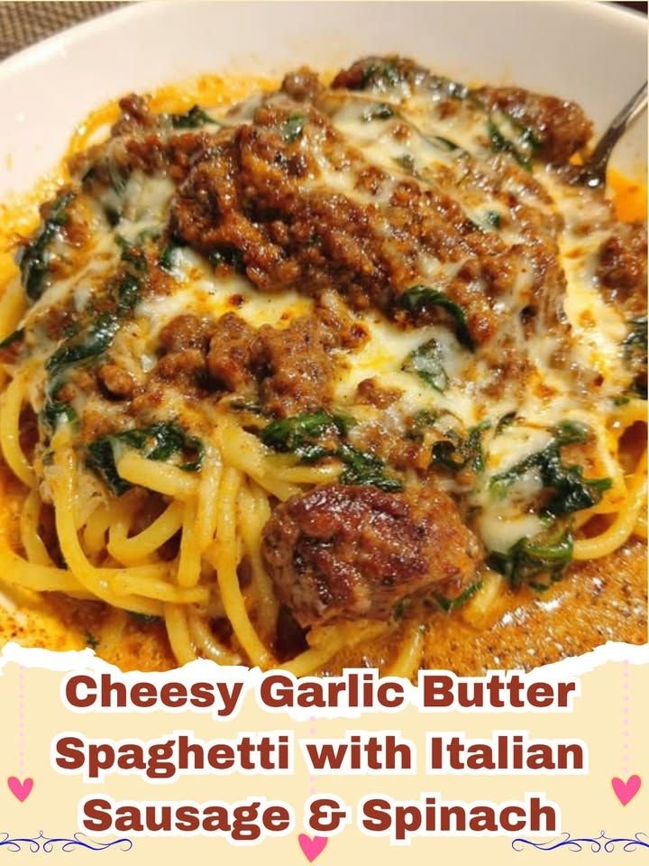 A close up shot of Creamy Cajun Beef and Sausage Spaghetti in a bowl