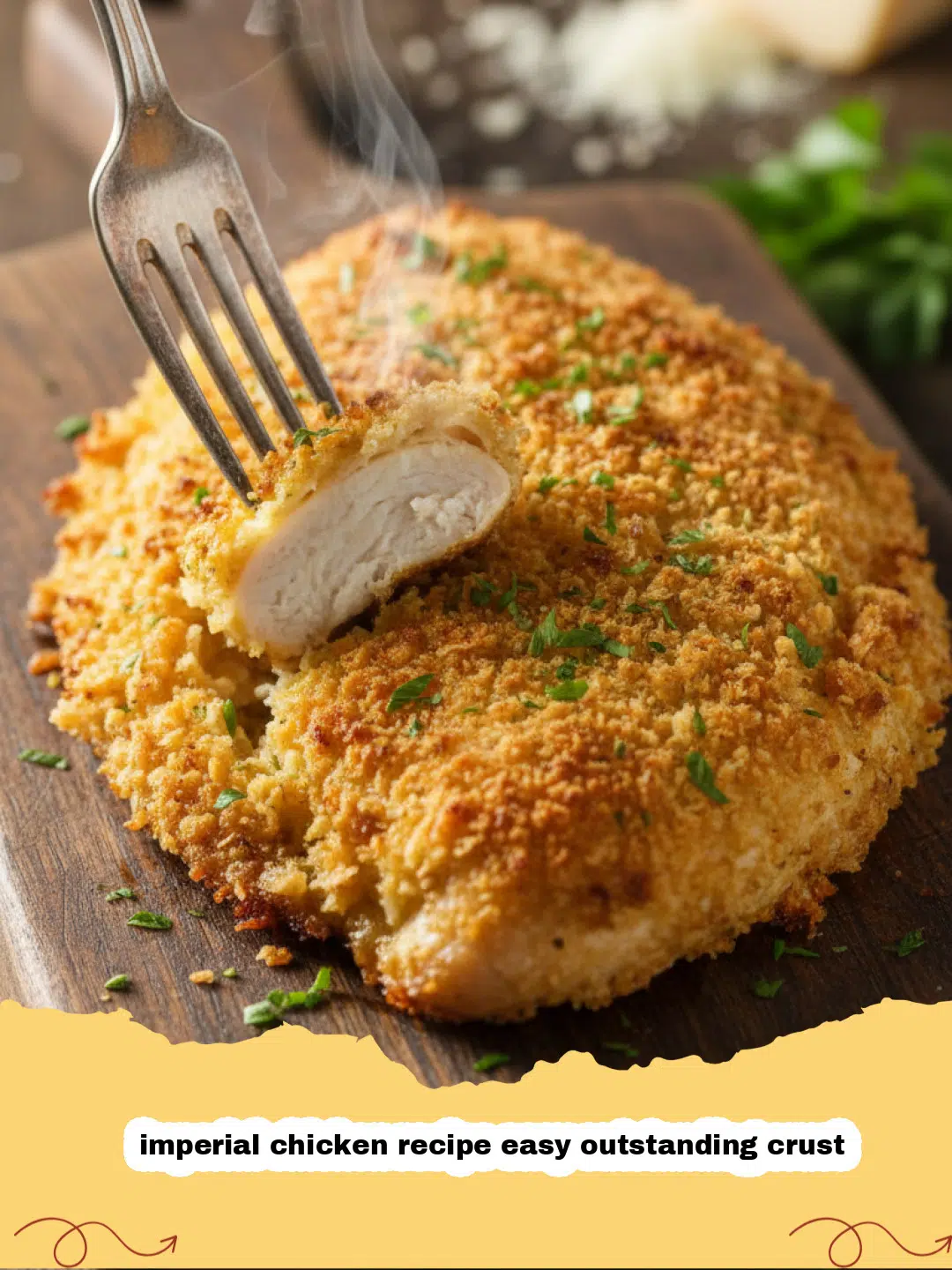 imperial chicken recipe easy outstanding crust - Golden brown baked chicken with a crispy cracker crust