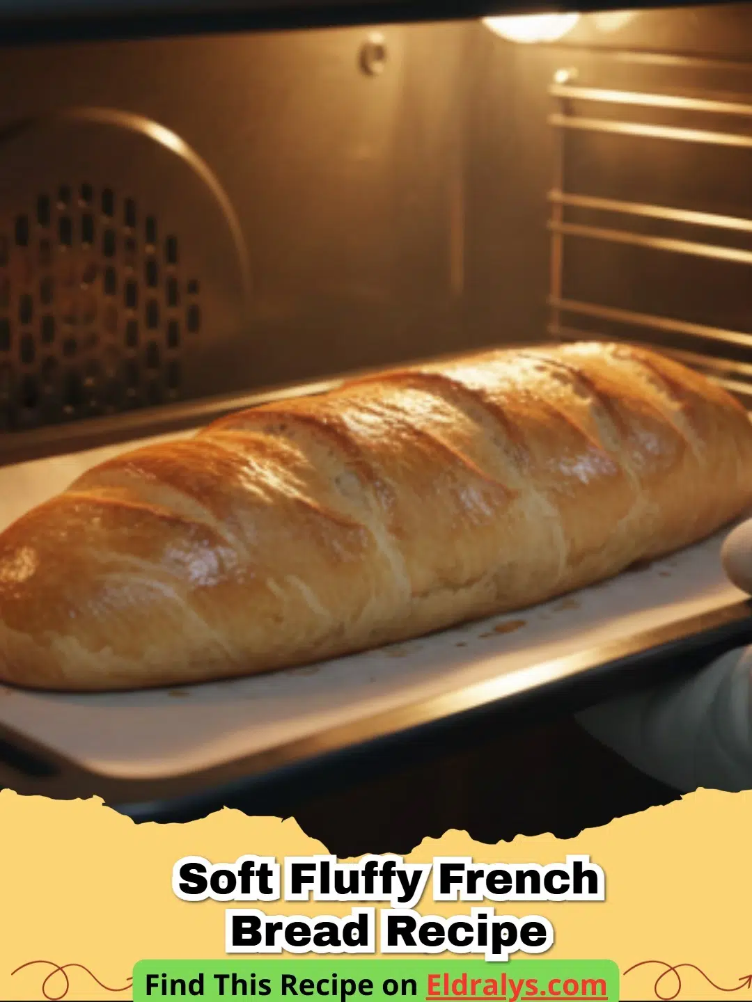 Soft Fluffy French Bread Recipe - Two golden loaves of Soft Fluffy French Bread on a wooden board