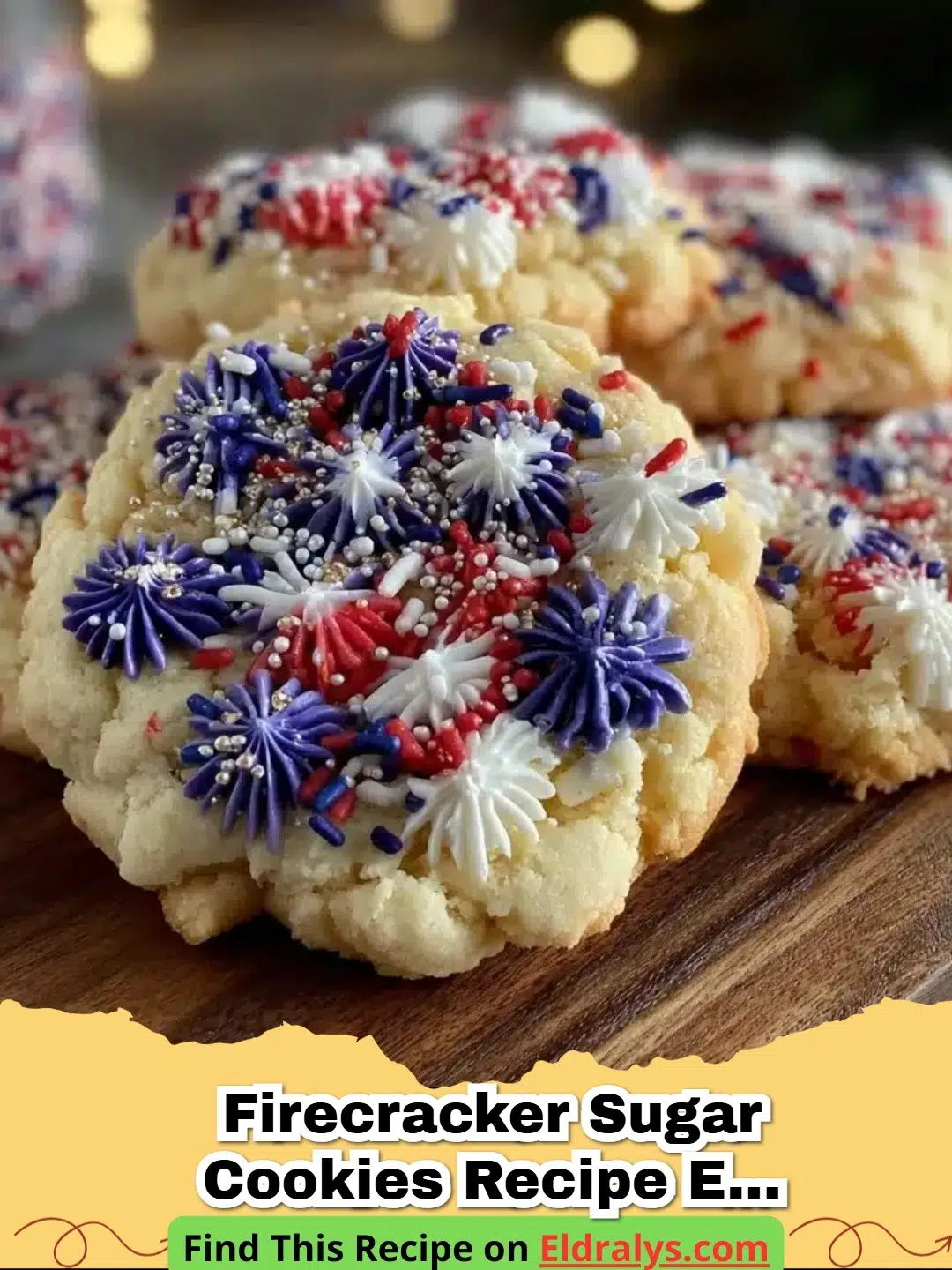 Firecracker Sugar Cookies Recipe Easy Homemade Royal Icing Tutorial - Firecracker Sugar Cookies with Red White and Blue Royal Icing Swirls