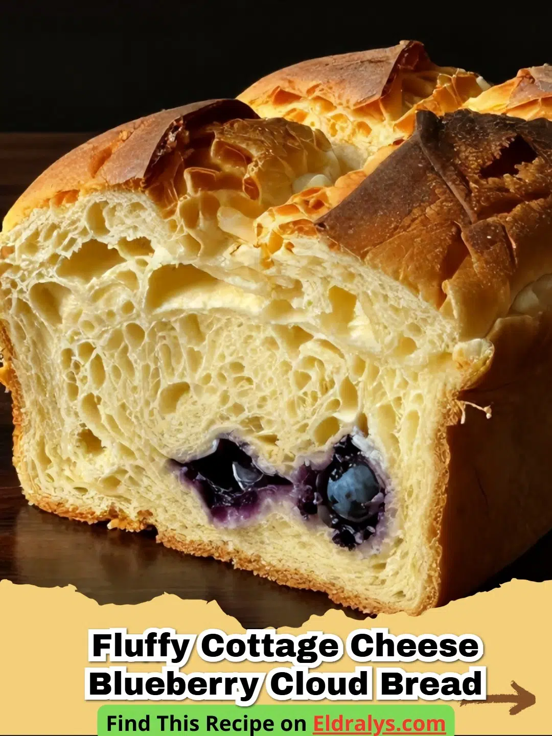 Golden brown Fluffy Cottage Cheese Blueberry Cloud Bread rolls on a parchment-lined tray.
